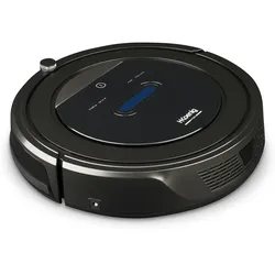 H.Koenig SWRC110 Roboterstaubsauger Nasswisch-Funktion WiFi Steuerung, plastic, Schwarz