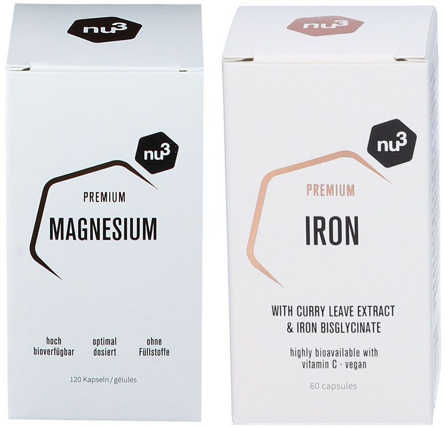nu3 Premium Magnesium Komplex + nu3 Premium Eisen