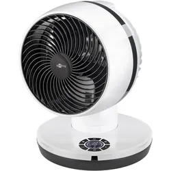 Goobay 9 Zoll 3D-Bodenventilator, 4 Stufen, Timer, Fernbedienung, 3D-Oszillation, 70W, weiß