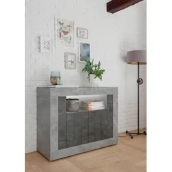 Sideboard INOSIGN "Urbino", grau (beton, schieferfarben), Sideboards, Breite 110 cm
