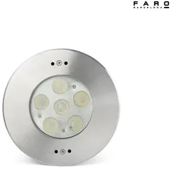 Faro LED Unterwasserleuchte EDEL 25°, 18W, 4000K, IP68, nickel matt FAR-70455