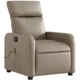vidaXL Massagesessel 89,5 x 95,5 x 0 cm Cappuccino-Braun elektrisch