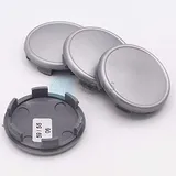 4 x Nabenkappen Nabendeckel Felgendeckel 59,5-55,0 mm - silber