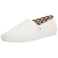 TOMS Herren Alpargata aus recycelter Baumwolle Flache Slipper, Weiß,