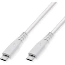 Value USB 3.2 Gen 2 kompatibles Kabel, C-C, ST/ST, 4K UHD-1, 10Gbit/s, Emark, 60W, weiß,