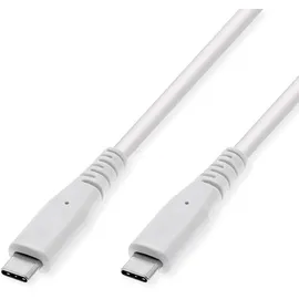 Value USB 3.2 Gen 2 kompatibles Kabel, C-C, ST/ST, 4K UHD-1, 10Gbit/s, Emark, 60W, weiß,