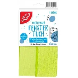 GUT&GÜNSTIG Fenstertuch Mikrofaser 60 °C waschbar, 1 St.