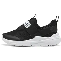 Puma Soft Wired 2 SLIPTECH Kinder Schwarz/Weiß 35