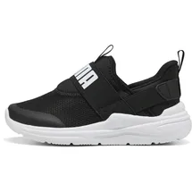 Puma Soft Wired 2 SLIPTECH Kinder Schwarz/Weiß 35