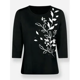 Lady WITT WEIDEN 3/4-Arm-Shirt in schwarz-ecru-bedruckt | Gr.: 38