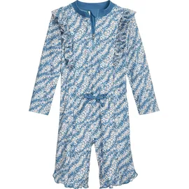 Playshoes UV-Schutz Einteiler Blümchen Blau 98/104