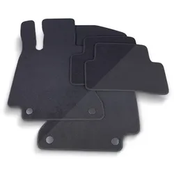 Thomatex Textil Fußmatten-Set Samtvelours Mercedes W205, schwarz für Mercedes-Benz