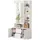 stilvora Garderobenschrank 90x180x40 cm Weiß