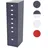 Mendler Boston Rollcontainer 110x28x41 dunkelgrau