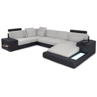 JVmoebel Ecksofa Moderne Ecksofa Couch Designsofa Polster U Form Eckcouch Ledesofa weiß