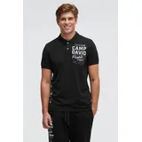 Camp David Poloshirt schwarz M