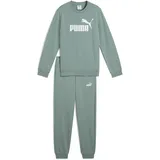 Puma Jungen No.1 Logo Crew Sweat Suit B Gestrickte Anzüge, Green Moon, 140 EU
