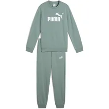 Puma Jungen No.1 Logo Crew Sweat Suit B Gestrickte Anzüge, Green Moon, 140 EU