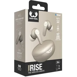 In-Ear Bluetooth Kopfhörer kabellos 8 h Laufzeit IPX4  221567 Twins Rise ANC (Beige) 