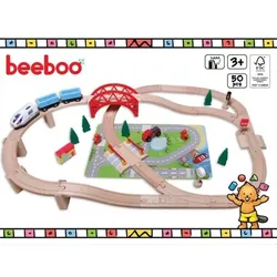 Beeboo Eisenbahn-Spielset 50-teilig