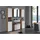 trendteam Amanda Badkommode 37 x 79 x 31 cm Weiß Hochglanz/Eiche
