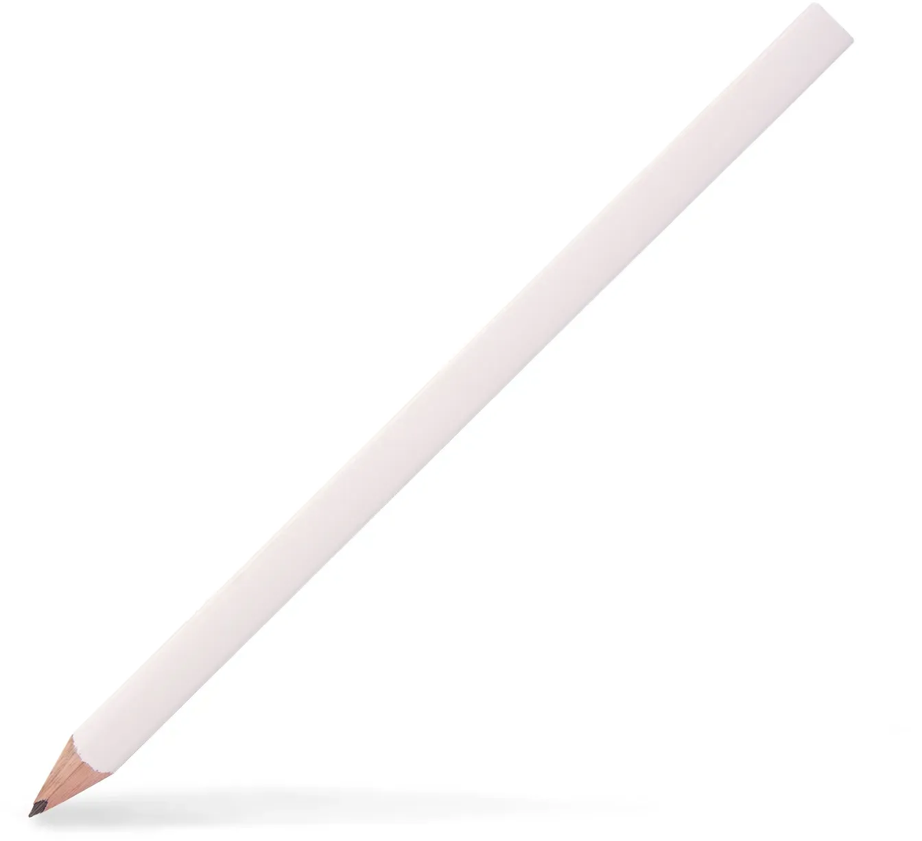 Zolka Zimmermannsbleistift Weiß, Dreieckig 240 mm, HB Schwarz Mine, 1 Stk.