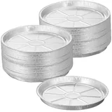 Relaxdays Aluschalen im 100er Set, Silber