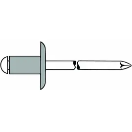 GESIPA Blindniettechnik GmbH Blindniete Alu/Nirosta Ø5 x 14 mm 500 Stück