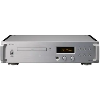 Teac Reference VRDS-701 High End CD-Player mit innovativem VRDS CD-Laufwerksmechanismus, MQA-Unterstützung, USB-DAC und Kopfhörerverstärker, Silber