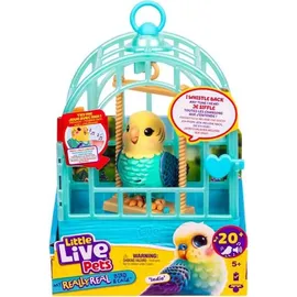 Moose Little Live Pets My Really Real Bird 11 cm Blau
