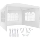 Tectake tectake® Pavillon Baraban 3x3m mit 3 Seitenteilen