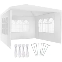 Tectake tectake® Pavillon Baraban 3x3m mit 3 Seitenteilen