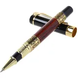 Luxus Kugelschreiber Aus Metall Holzimitat Geprägtes Muster Tintenroller Büro S