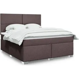 vidaXL Boxspringbett 180 x 200 cm Dunkelbraun