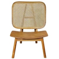 Sessel aus Rattan und Teak Massivholz 40 cm Sitzhöhe - 2 Jahre Gewährleistung - mind. 14 Tage Rückgaberecht
