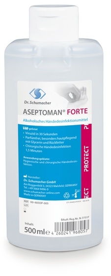 Aseptoman Forte Händedesinfektion, VAH zertifiziert, 1x500ml