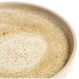 Olympia Canvas flacher runder Teller, Weizen, 18cm,