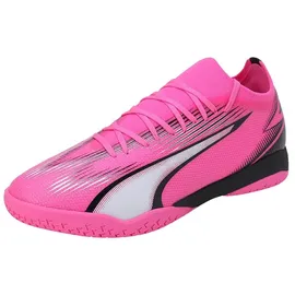 Puma Ultra Match It Soccer Shoes, Poison Pink-Puma White-Puma Black, 44.5