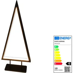 LED Weihnachtsbaum Metall 47 cm im Edel-Design 120 LEDs schwarz