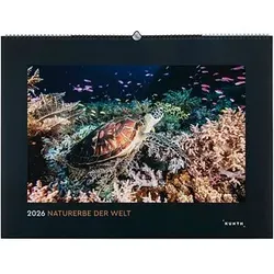 KUNTH Monats-Wandkalender UNESCO Naturerbe 2026