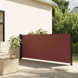furnicato Seitenmarkise 100 x 300 cm Braun Polyester