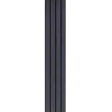 Kunststoffpaneele Anthrazit Premium Holzmaserung Fassadenpaneele Fassadenverkleidung Wandpaneele Wandverkleidung Unterdachpaneele (Paneele Anthrazit Planken 1,50 x 0,23m)