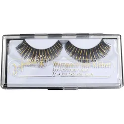 Fake Wimpern gold-schwarz