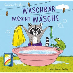 Waschbär Wäscht Wäsche - Susanne Straßer, Pappband