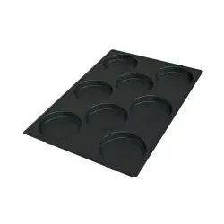 SCHNEIDER Biskuit Silikonbackform, schwarz 115344 , Höhe: 25 mm