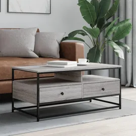 furnicato Couchtisch Grau Holzwerkstoff 100 x 45 x 51 cm