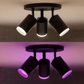 Philips Hue White and Colour Ambiance Fugato 3-flg. schwarz