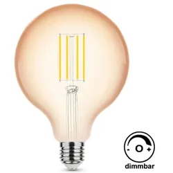 V-Tac 4W Dimmbar LED Filament Nostalgie Retro Design Leuchtmittel Lampe ST64 warmweiß
