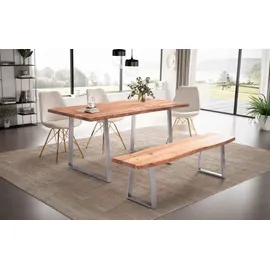 Wohnling Esszimmertisch 160 x 76 x 80 cm braun