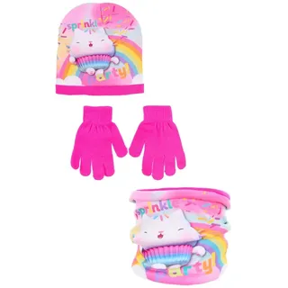 PAW PATROL Bommelmütze (SET) rosa 52